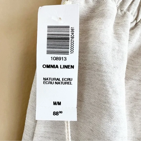 New Aritzia WILFRED Omnia Linen Shorts in Natural Ecru size Medium SOLD - Picture 10 of 15
